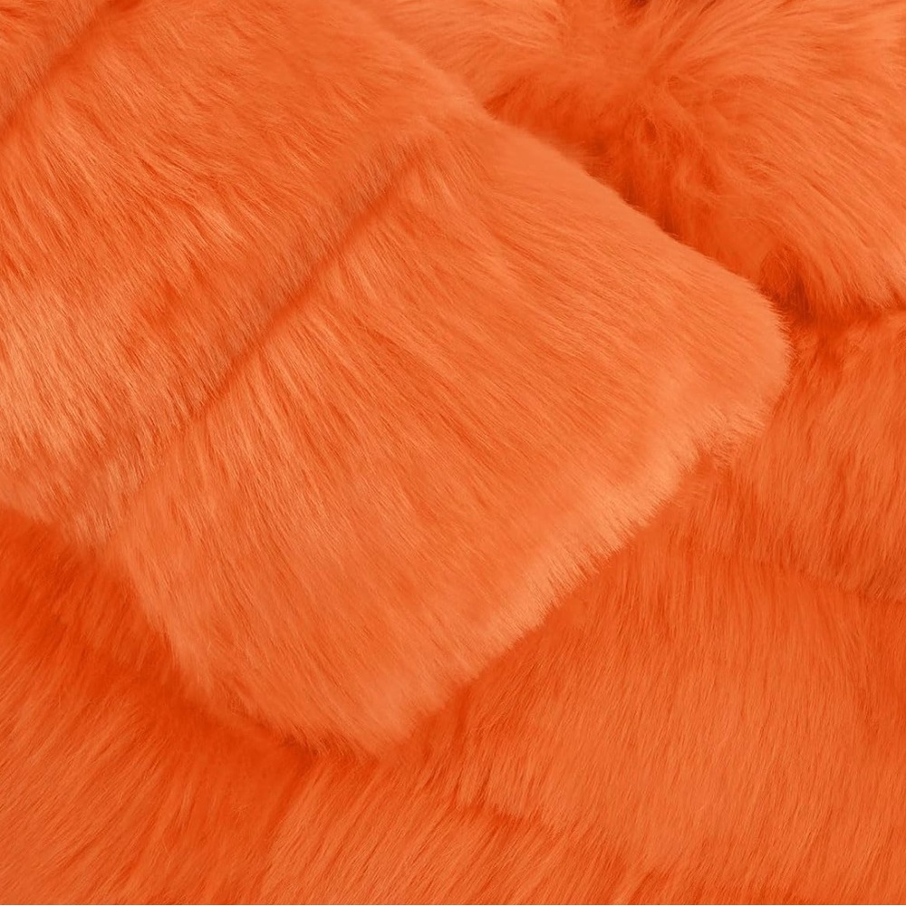 Women Fluffy Faux Fur Coat Cropped Puffer Jacket Winter Warm Fuzzy Teddy Jacket - Picture 3 of 8